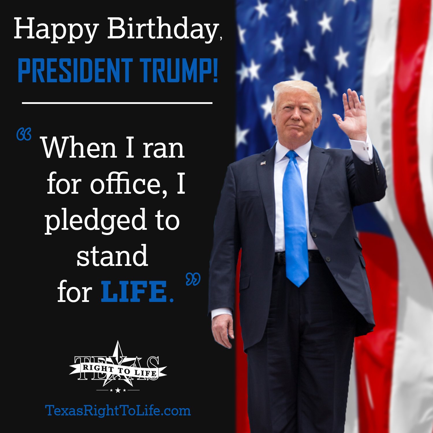 Join us in wishing a very happy birthday to President Donald Trump!   