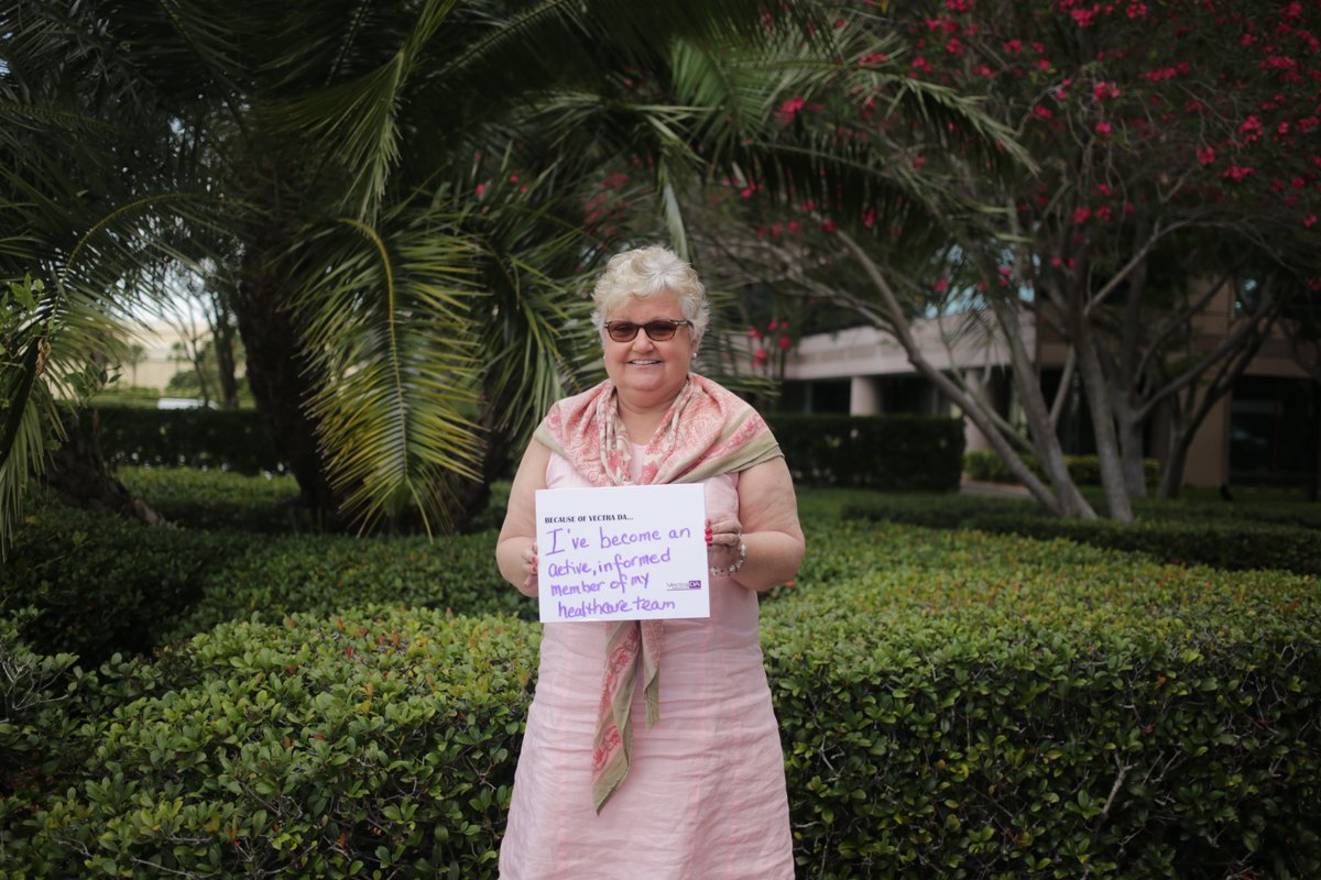 VectraScore's tweet photo. "Because of Vectra DA....I've become an active, informed member of my healthcare team," remarks Stacie Lou, Crescendo patient ambassador. #rheum #ReDefiningRA https://t.co/F2LTnKp4QG