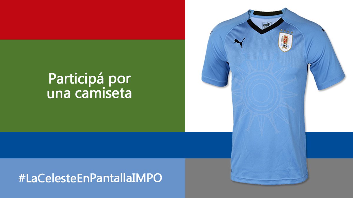 impouruguay's tweet photo. ¡Último día del #SorteoIMPO!
Seguí a @impouruguay , mencioná a las personas con quien alentás a #LaCeleste y participá en el sorteo por una camiseta de #Uruguay
Tenés tiempo hasta el 15 de junio
Bases → https://t.co/J1KoicjIn2
#LaCelesteEnPantallaIMPO https://t.co/tGbaKOp6xd