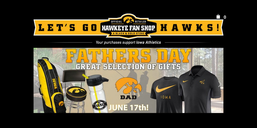 Give Dad what he really wants this Father's Day. Authentic Hawkeye gear from The Black and Gold Shop! hawkeye-rewards.lrgstaging.com #FathersDay #fathersdaygifts