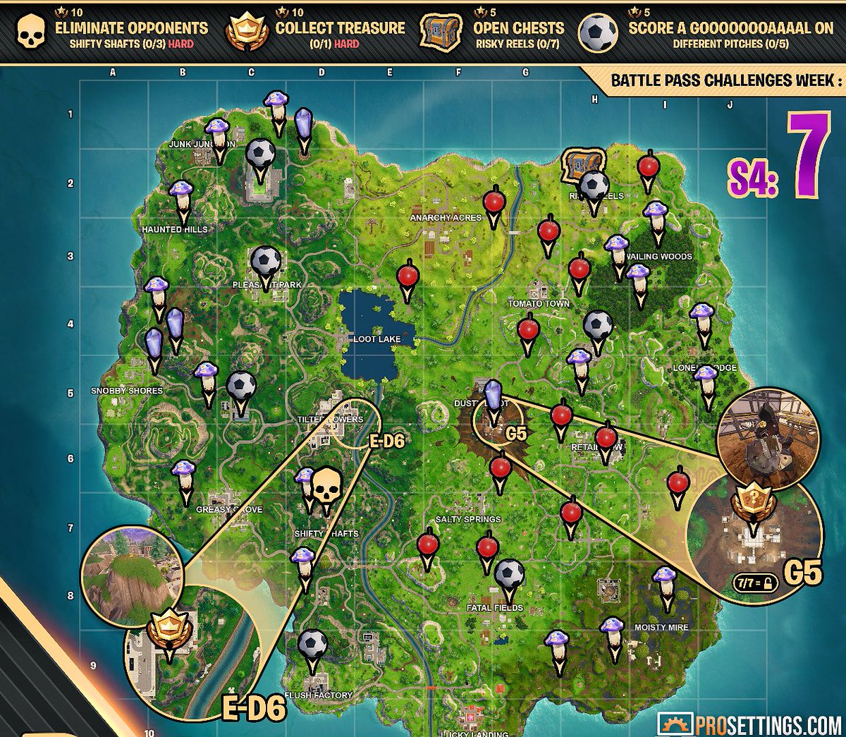 hookitupdre's tweet image. Fortnite Season 4, Week 7 Challenges (Helper Sheet) #Fortnite #Week7Challenges #FollowMapInPleasantPark