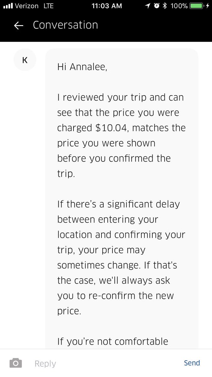 Annaleewright96's tweet photo. #ubersucks #uberistheworst #terriblecustomerservice #chooselyft #thanksuberfornothing #uberunsafe https://t.co/bXWY5FhVmF