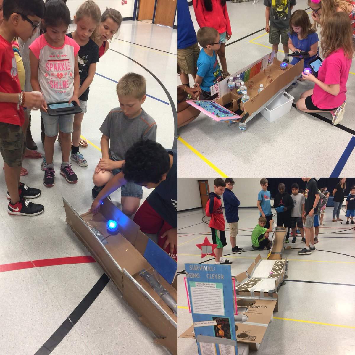 scullotta22's tweet image. Sphero #cardboardarcade was a success! A true Authentic Audience to share our projects with! #bhmsSTEM #cardboardengineering #summerlearning #BHWarriorPride #LLAWarrior