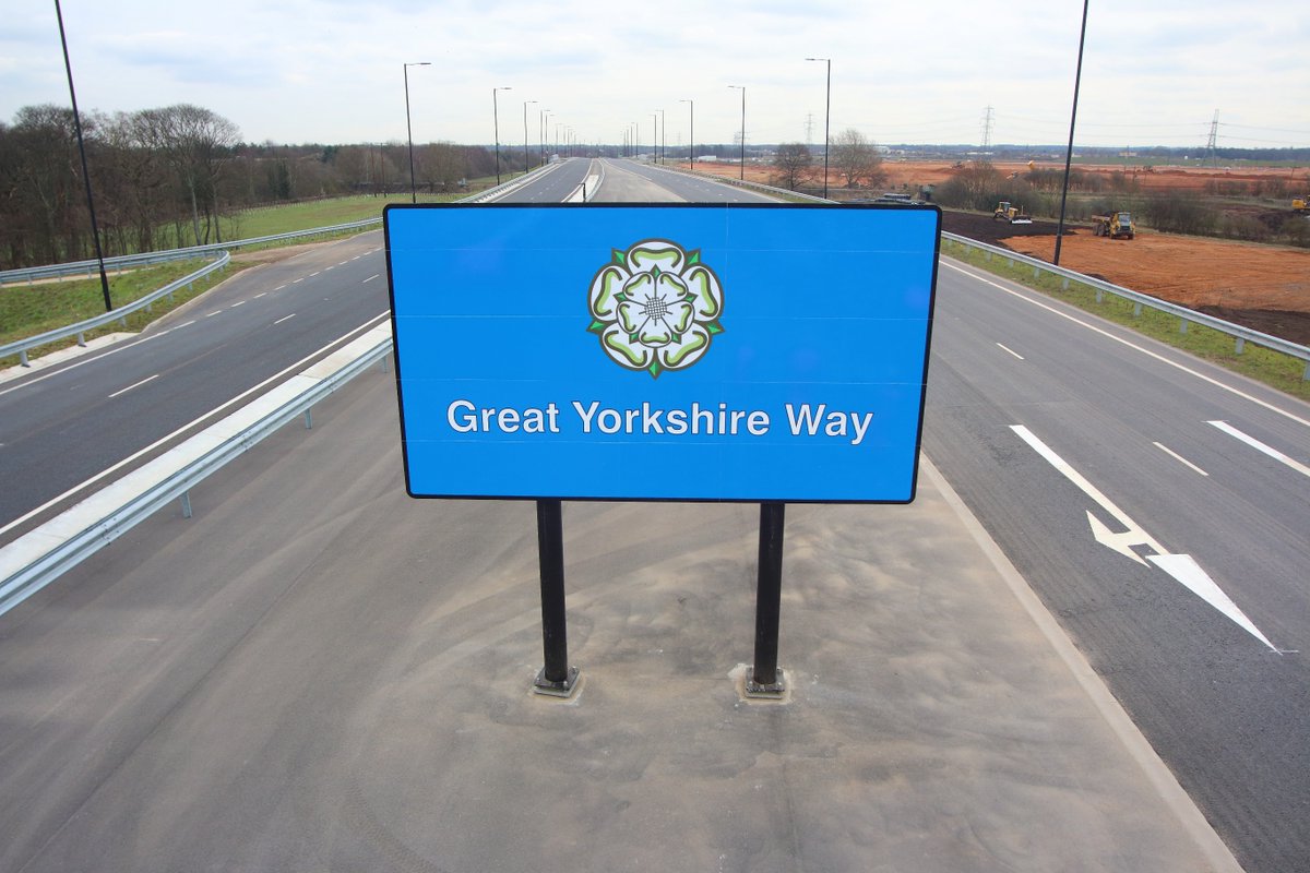 MyDoncaster's tweet photo. And this now means the Great Yorkshire Way is officially complete!

Not only has it given Doncaster with easier and quicker journeys, it's also helped bring big business to the borough thanks to the iPort and provided hundreds of homes thanks to new developments! https://t.co/HJSk35Nx4d