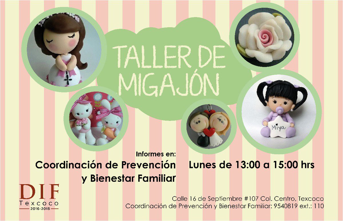 DIFTexcoco's tweet photo. Seguimos incrementando nuestros talleres. No te quedes fuera e inscríbete. Espera más anuncios y aparta tu lugar. 
Mayores informes en Coordinación de Prevención y Bienestar Familiar: 9540819 ext. 110. https://t.co/b9WlolYjoG