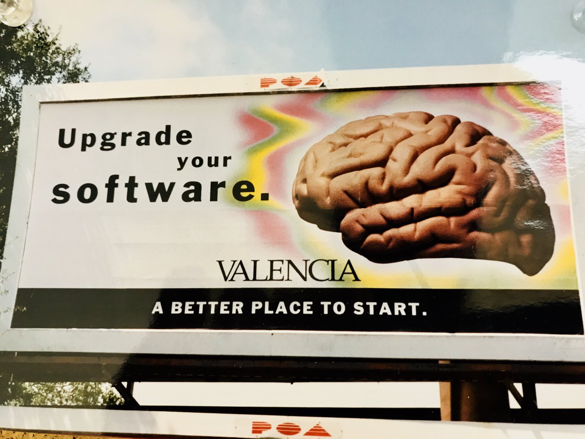 valenciacollege's tweet image. #TBT to a simpler time... the 90s. 
#abetterplacetostart #upgradeyoursoftware #braincampaign