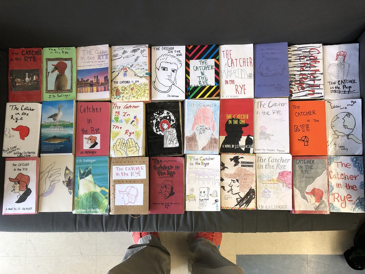 davidtedu's tweet image. Period 3 The Catcher In The Rye book covers #thecatcherintherye