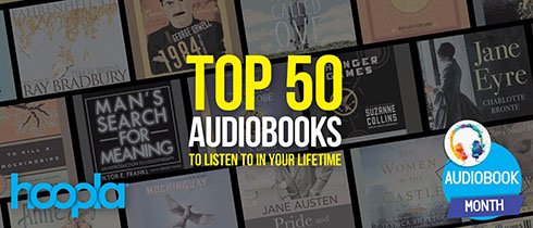 a graphic for top audiobooks