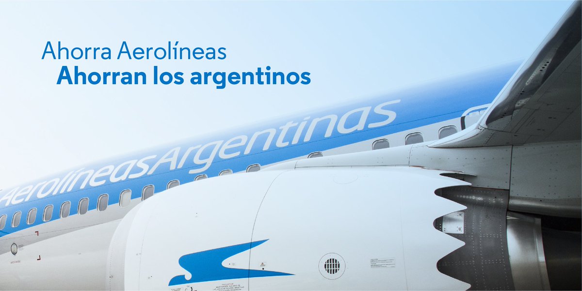 Revisando el contrato del sistema de reservas de <a href="/Aerolineas_AR/">Aerolíneas Argentinas</a> ahorramos otros 29 millones de dólares anuales y mejoramos sus funcionalidades. Estamos comprometidos con los argentinos, dueños de esta compañía, para que tengan el mejor servicio, gestionado de forma transparente.