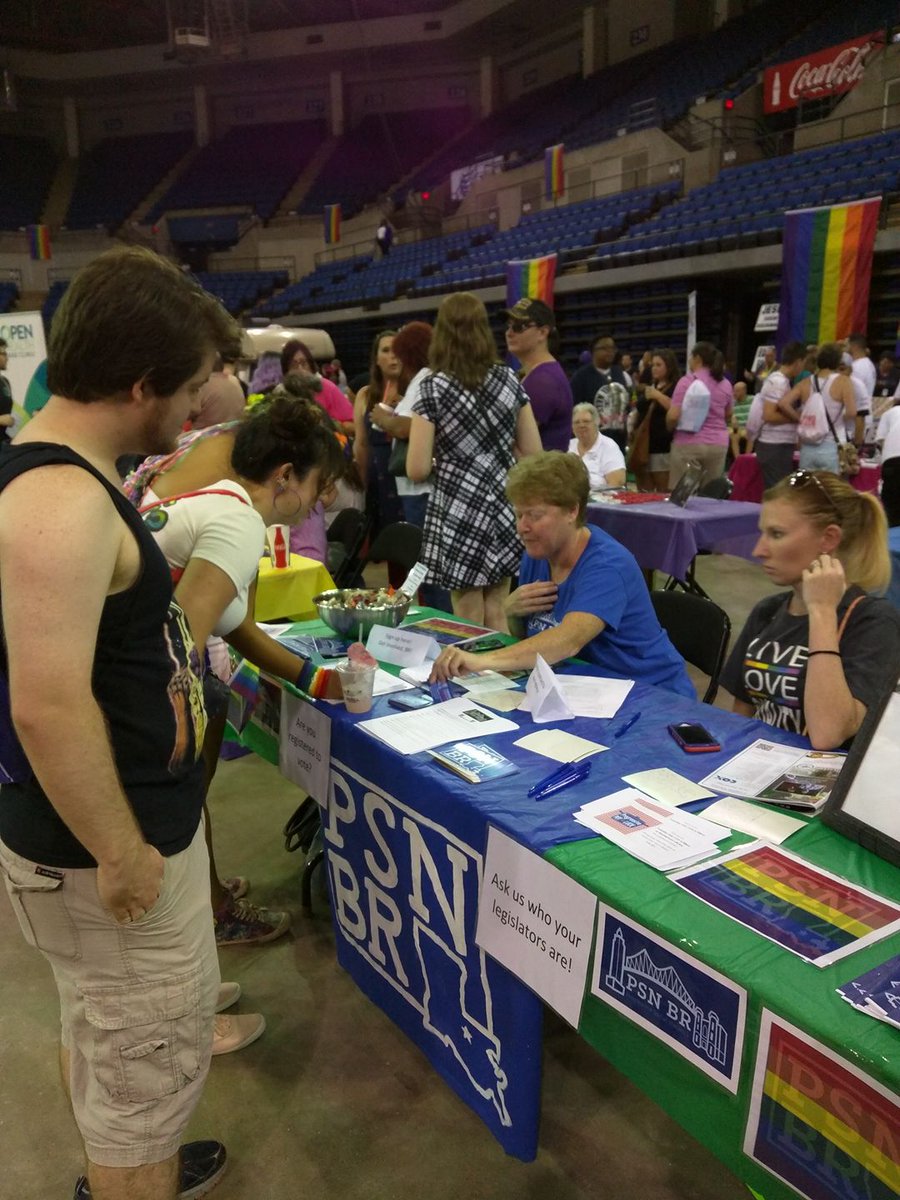 Come see us at #BRPride this Saturday! Learn about who we are and what we do, get registered to vote, and find out how you can help the LGBT community in #BatonRouge! 

#Pride #PrideMonth