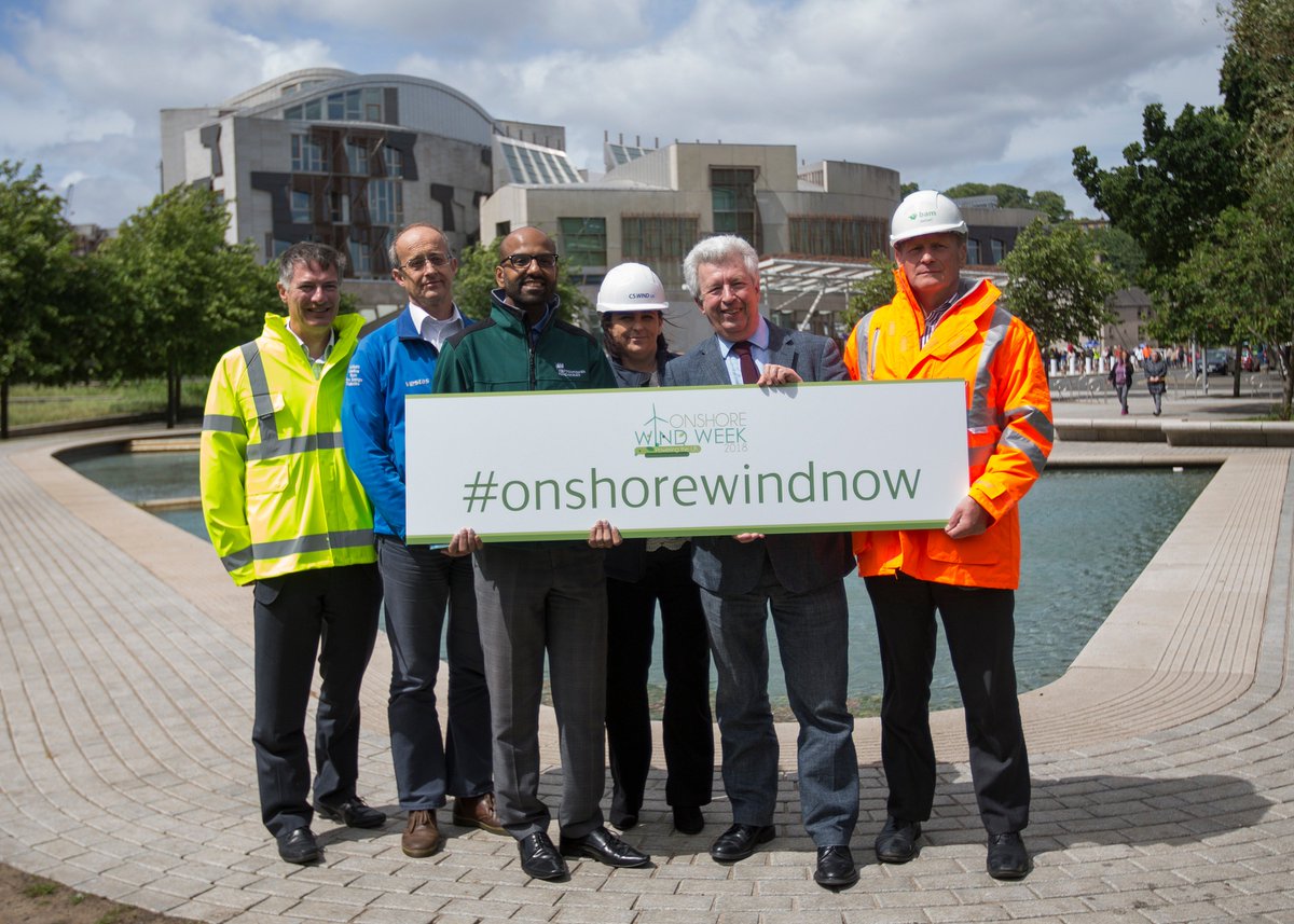 ScotRenew's tweet photo. Wonderful cross-party support for onshore wind at the Scottish Parliament today. #OnshoreWindWeek has showcased onshore wind's significant achievements and even greater potential #whynotnow #yestowindpower https://t.co/2jSkVJ9cT4