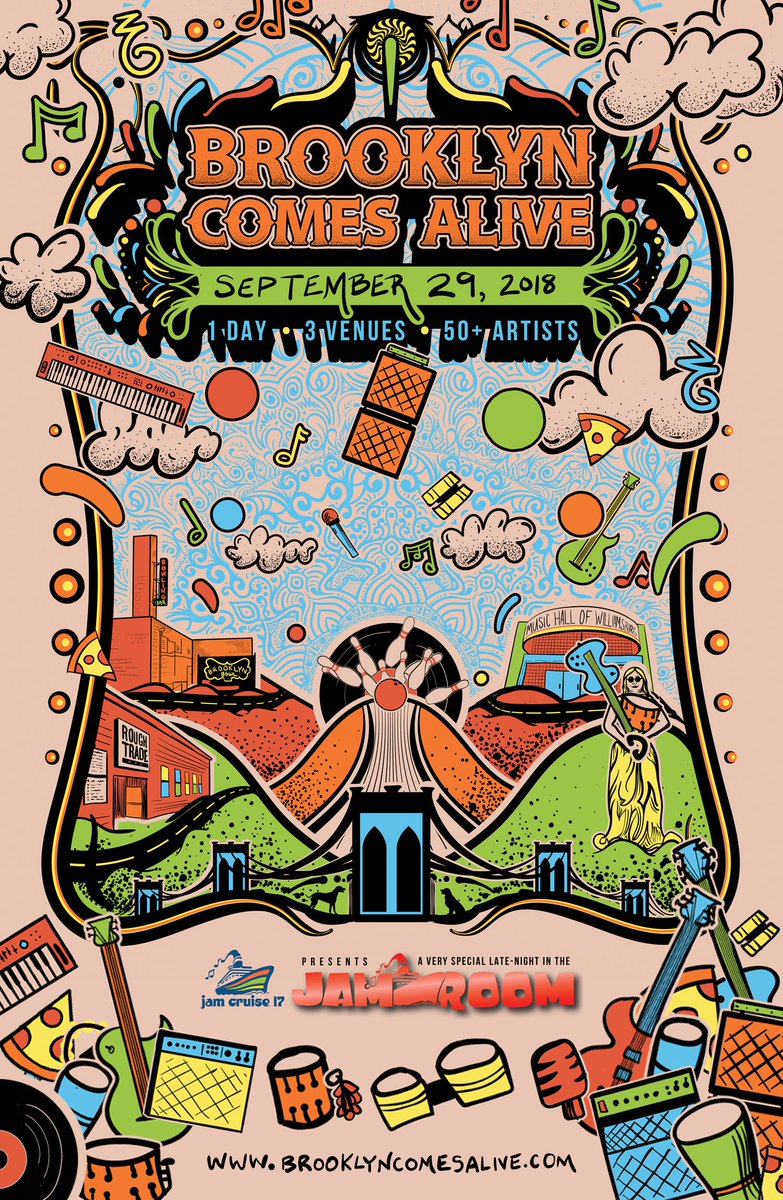 We're BACK baby! 🌟 9/29 at <a href="/brooklynbowl/">Brooklyn Bowl</a>, <a href="/MusicHallofWB/">Music Hall of Williamsburg</a> &amp; <a href="/RoughTradeNYC/">RoughTradeNY</a> + the new Jam Room by <a href="/jamcruise/">Jam Cruise</a>! Limited blind faith tix available: brooklyncomesalive.com