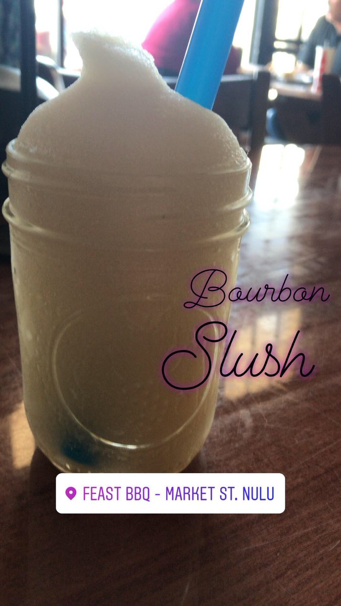 Local_Lacee_'s tweet photo. Celebrating #NationalBourbonDay with a bourbon slush from @FeastBBQ 😘🥃🎉 https://t.co/4WoZPyH0Ar
