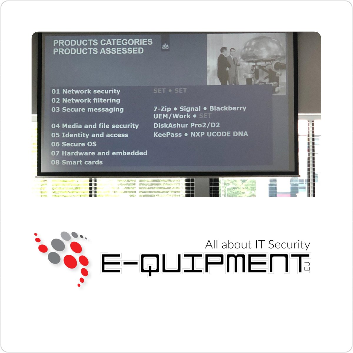 EquipmentBV's tweet photo. Vandaag was ons team aanwezig bij @SecuraBV
'Black Hat Sessions is Securaโs annual security conference where you will be informed
about the latest trends, threats and solutions in the world of digital security.'
Leuk dat de #diskAshur van @iStorage_ltd werd vermeld. https://t.co/PrGUcLX95R
