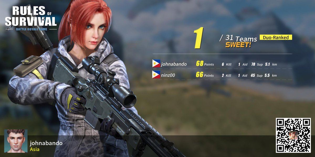 johnabandoo's tweet photo. #RulesofSurvival https://t.co/l75SjLIiKy