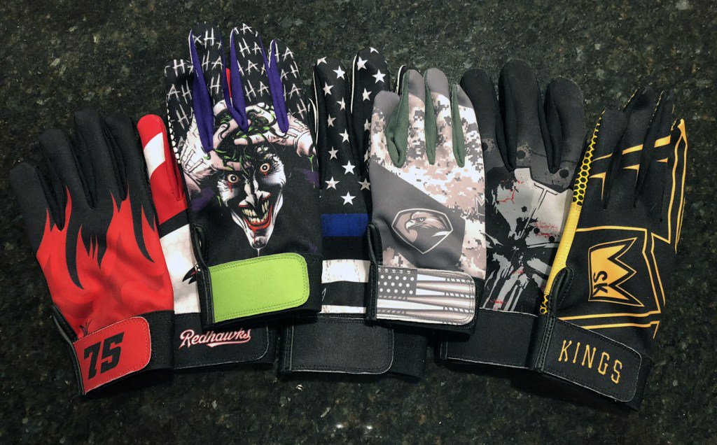SublimationKing's tweet photo. Batting Gloves Builder on sale $24.95 a pair https://t.co/hnzSD7XNAv https://t.co/pYk5hZRSaP