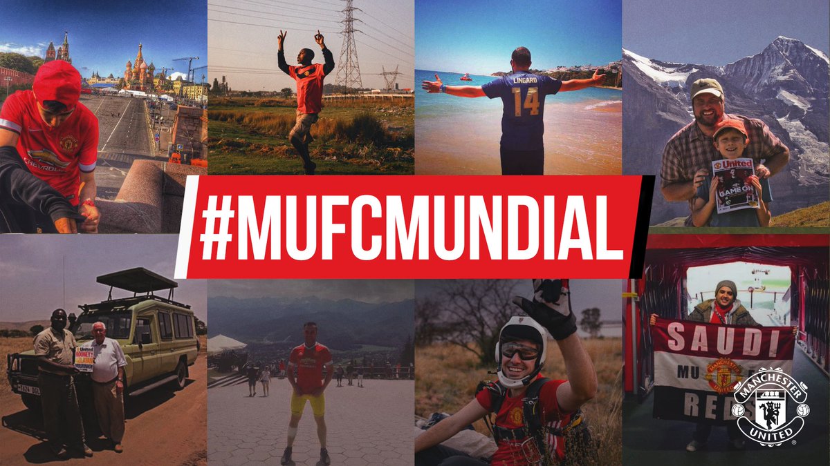 ManUtd's tweet photo. Supporting a country at this year's #WorldCup? Good news - you could feature on the club's official channels!

1️⃣ Take a selfie in your #MUFC colours
2️⃣ Tell us which nation you're from
3️⃣ Include #MUFCmundial in the caption

Bonus points for including famous landmarks! https://t.co/PuVJcPEh45