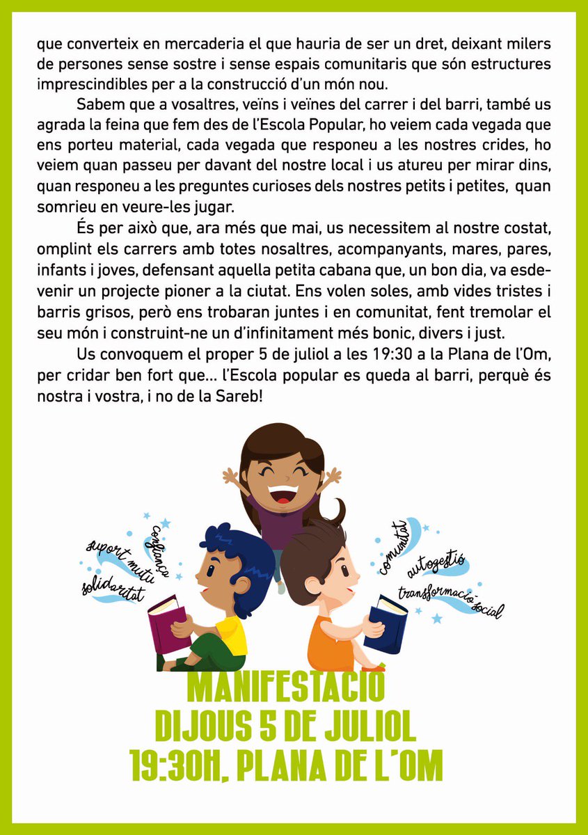 Escola Popular de Manresa tweet media