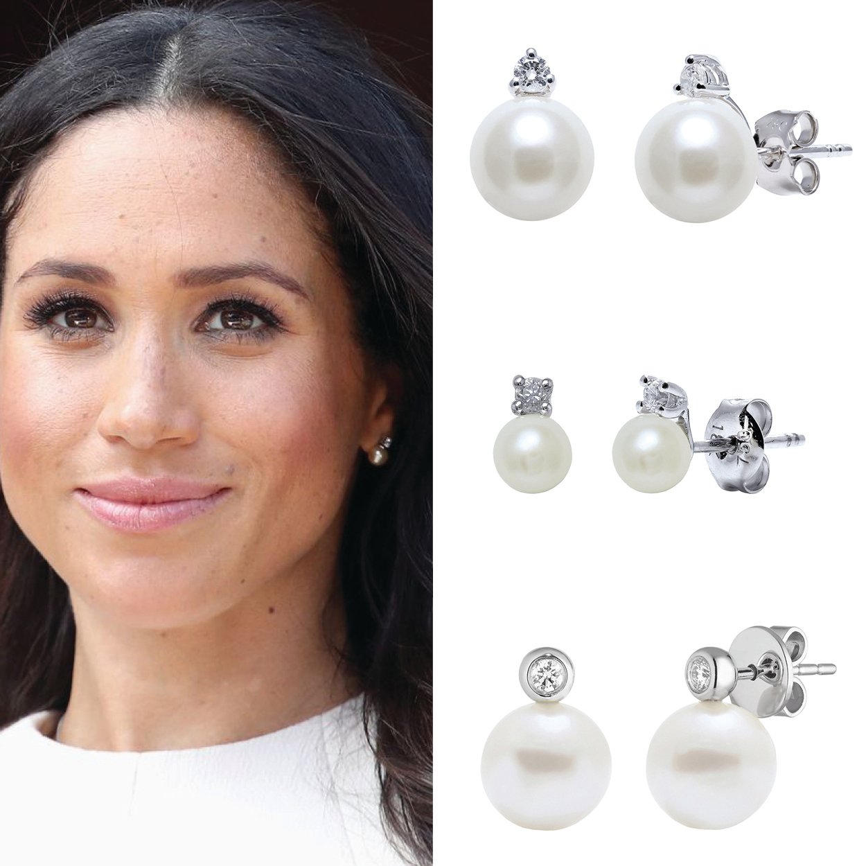 Raw pearl deals earrings