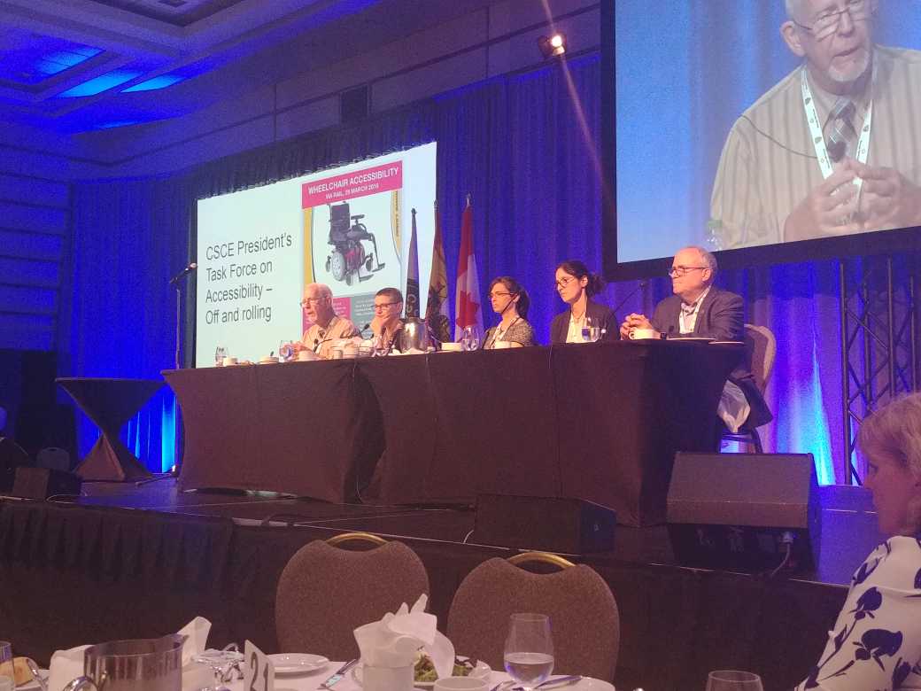 Talking accessability and "What Lies Ahead?". Thanks to panelists Alan Perks, Janice Gillis, Anna Robak, Katy Haralampides, and Marty Janowitz