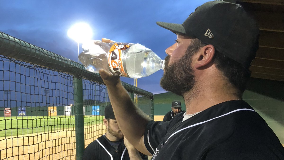 capitalsqvbl's tweet photo. Despite efforts from E and the Squad, Caps have a 7th inning from hell and blow lead against @ReginaTrappers. Team fines will be issued to today to those who left the game without tailgate beer. @Backer08 won’t confirm weather he woke up wife to tell her about diving play at 2. https://t.co/sLYl8UQUaW