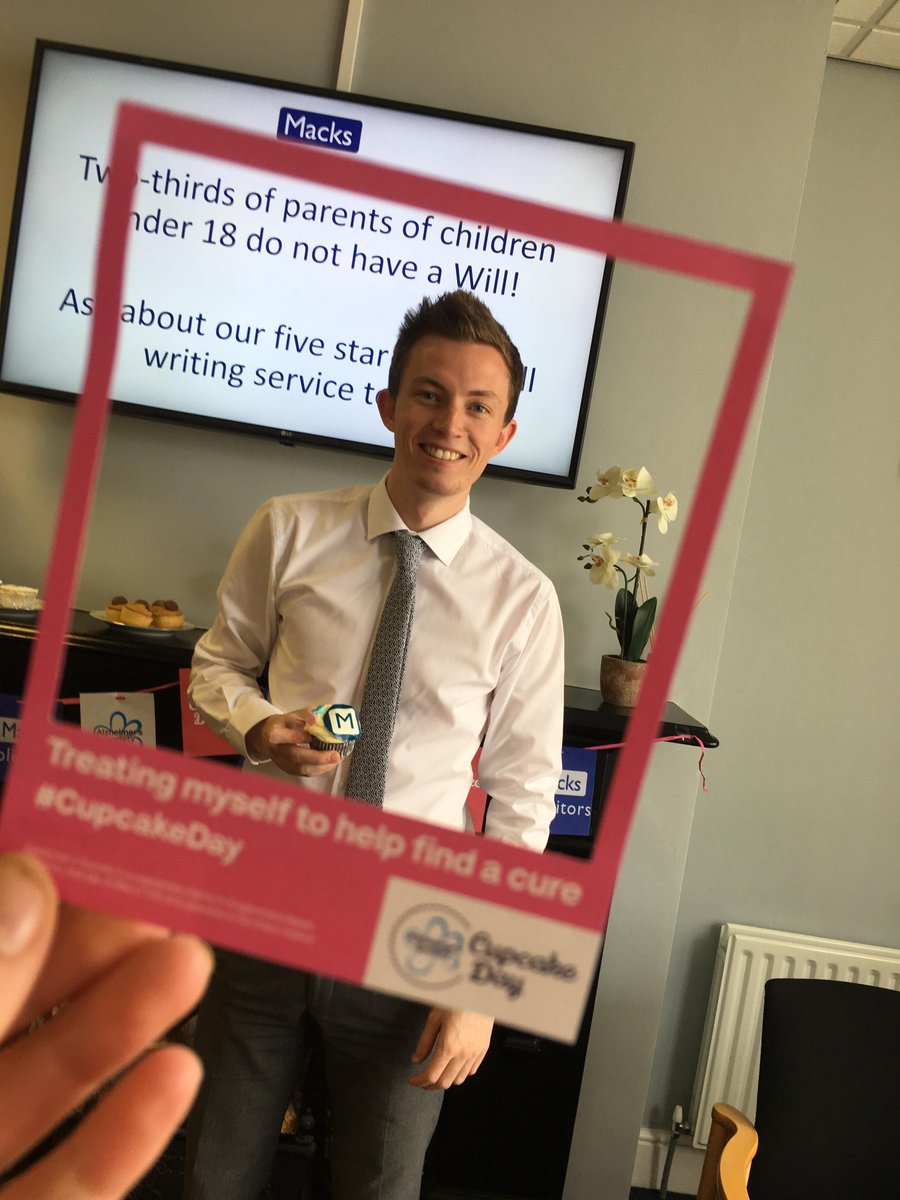 MacksSolicitors's tweet photo. We've had a wonderful day in the office for #CupCakeDay raising money for @alzheimerssoc well done to #TeamMacks and everyone who joined us! https://t.co/pLXd4ftMOH
