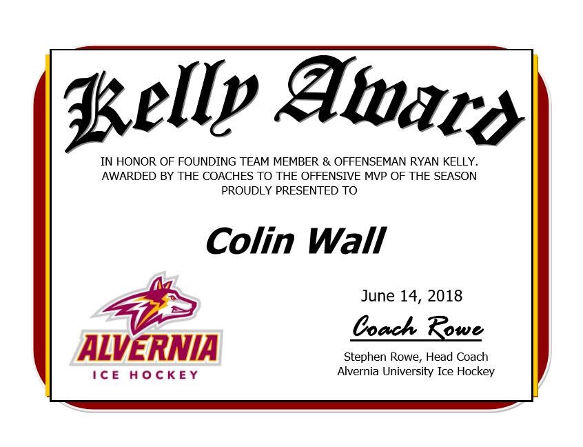 AUpuck's tweet photo. Announcing The Kelly Award Winner...@C_Wall20🐺🤘🏻
Colin Recorded 19 Points (8G, 11A) In 17 Games This Past Season -Congrats- #AUpuck #SkateWithThePack #CWall https://t.co/sS97avLJmt