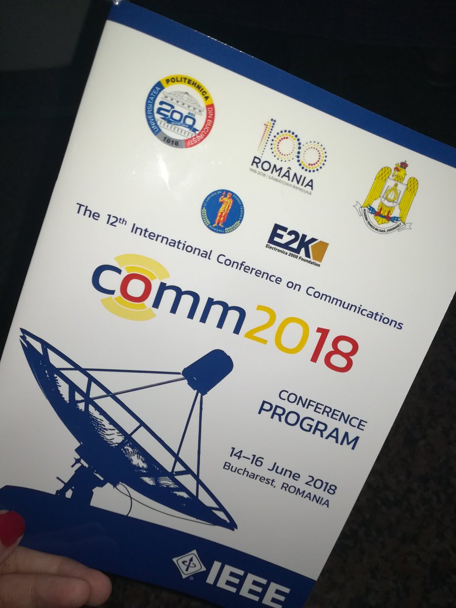 beiaconsult's tweet photo. Beia is presenting at comm2018! The 12th International Conference on Communications is a great experience! :) @GeorgeSuciuG #imageprocessing #eHealth #HRmonitoring #forestmonitoring #seaforest #signalprocessing #speech2process @caarmenvioleta @ElenaOlteanuu https://t.co/2igY60pcjE