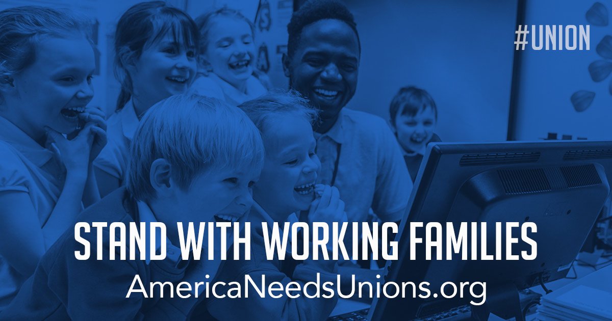 Show your support for working families and join us in proclaiming #AmericaNeedsUnions! People who work hard shouldn’t have to live in poverty. Take Action: seiu.me/tw-anu