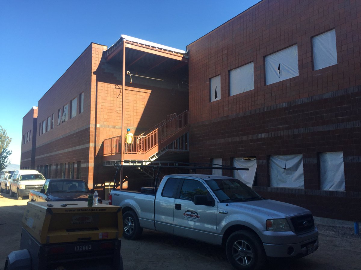 Construction is under way at Fremont High School as crews continue to work on a 12-classroom addition. The project is part of the 2017 bond that was approved by Weber County voters. It is scheduled to be completed in August before the start of the new school year.
