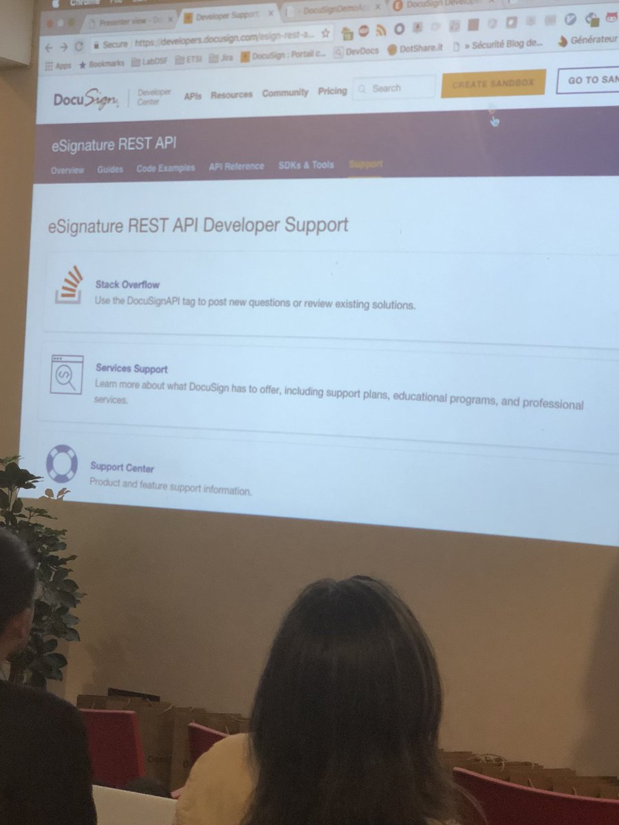 DocusignFR's tweet image. #DSDevMeetUp Vous pouvez même poser toutes vos questions et échanger entre #devs sur notre #APIdeveloper support !