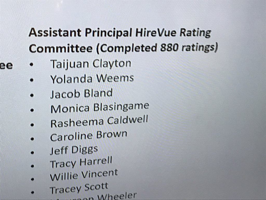 RL_Caldwell's tweet image. Another rewarding experience to be a part of the district’s vision in hiring great talent to lead our schools. Our Organization ROCKS! #HireVue #Mentor @DrEmilyAMassey @CarstarphenMJ @DrEmilyAMassey @AssocSupBattle @AssocSupBrown @apsupdate