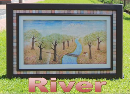 Real3F's tweet image. River art on display well unit