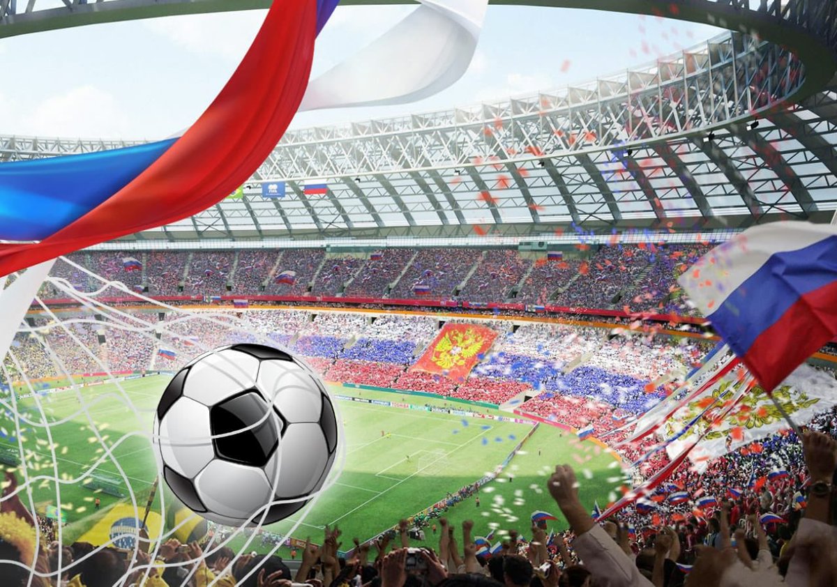 Inauguración del  #MundialdeRusia2018 la mayor fiesta del futbol,  32 equipos buscarán el máximo trofeo la Copa del Mundo.  México presente!