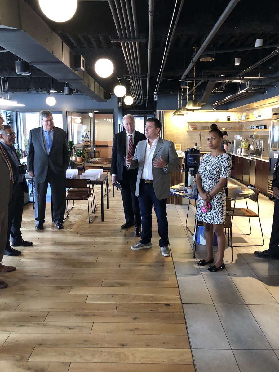 worldaffairsatl's tweet photo. HAPPENING NOW: @WeWork SE General Manager Bobby Condon, and WeWork @ColonySquareATL Community Manager Jasmine Cato welcome our members to today’s #luncheon ft. Under Secretary Tom Shannon! https://t.co/rBLdsd9VaL