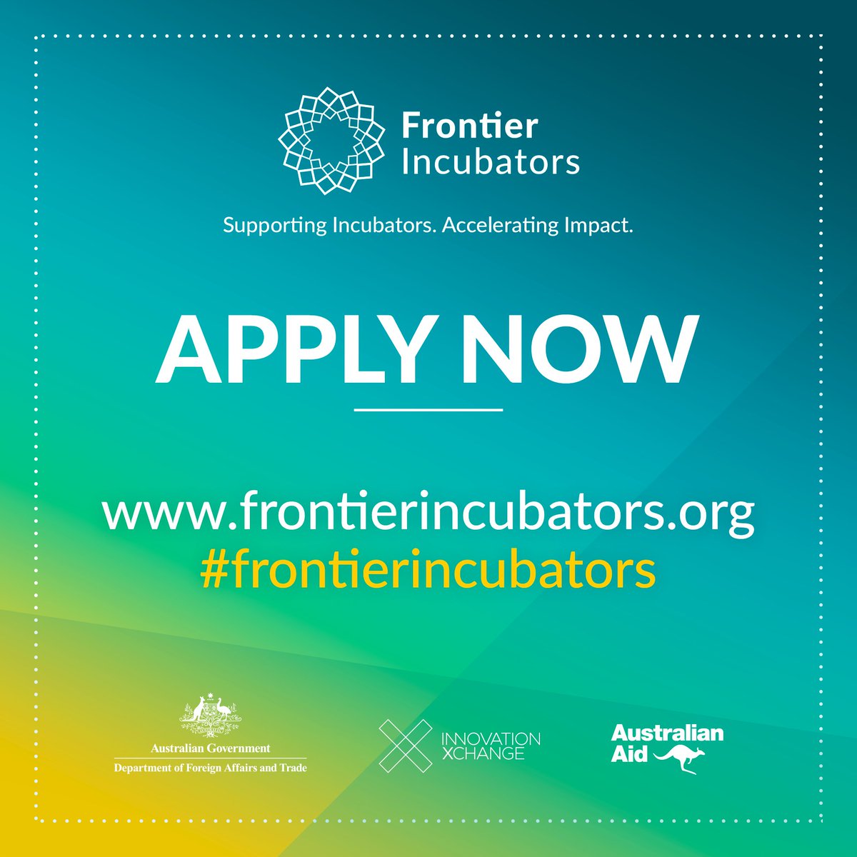 Scale your #impact as an #incubator or #accelerator in the Asia-Pacific. Apply now for #frontierincubators with @dfat_ixc @MillerSocent