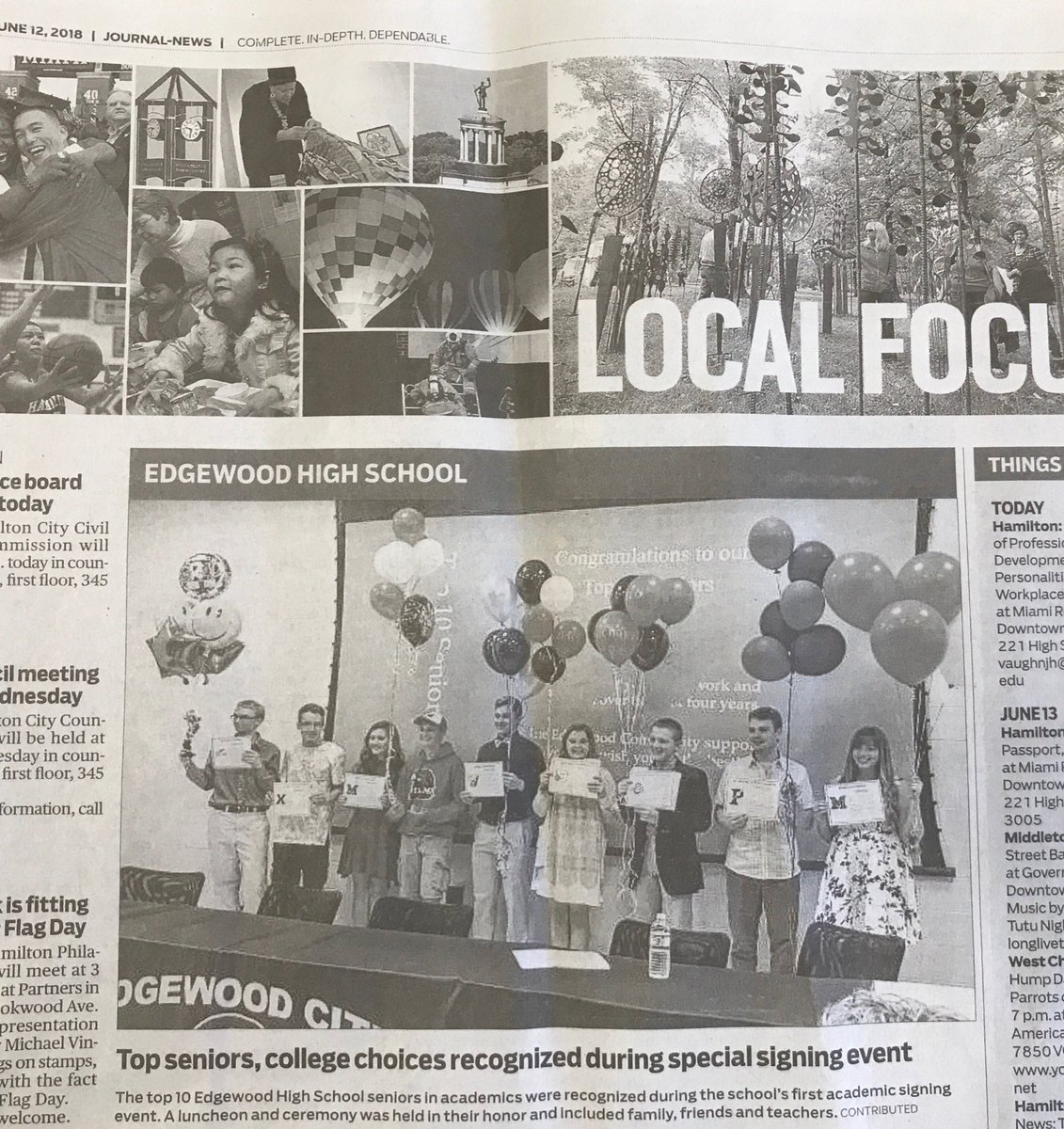 EdgewoodCougs's tweet photo. Look who made the Journal-News on Tuesday, June 12! Congrats to our top EHS Scholars🎉 So proud of you #OnceACoug https://t.co/LffCwJieIi