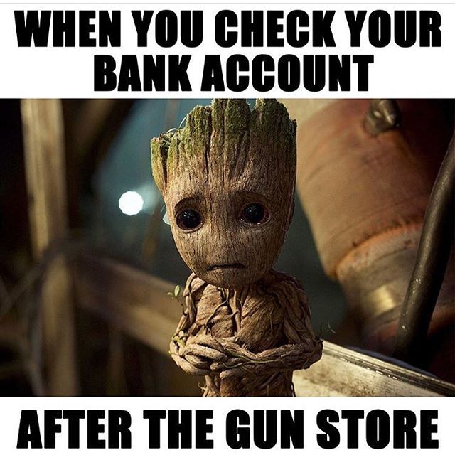Very true 😭😭😭 ... worth it .. 🤷‍♂️
*
*
*
<a href="/marvel/">Marvel Entertainment</a> @guardiansofthegalaxy *
*
*
#iamgroot #edc #pocketdump #ccw #pewpewlife #tacticool #guns #gunsofinstagram #ready #comeandtakeit #donttreadonme #friday #love #weekend #instagood #instapic #instalike… ift.tt/2LSyzon