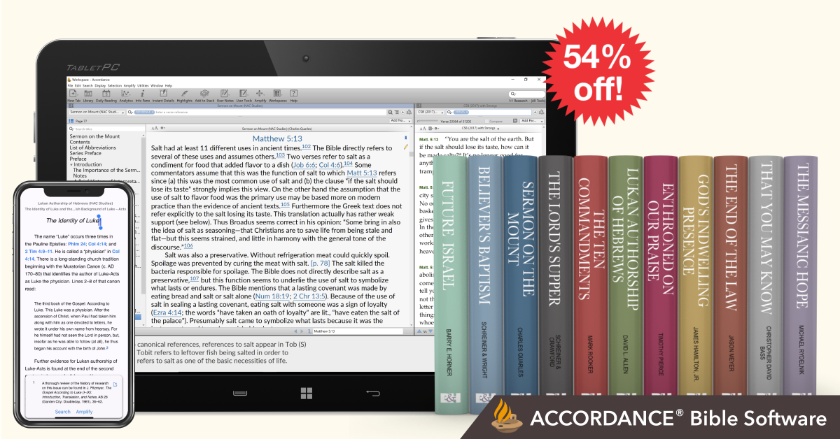 AccordanceBible's tweet photo. The NEW AMERICAN COMMENTARY STUDIES IN BIBLE &amp; THEOLOGY (11 vols) for pastors, advanced Bible students &amp; other deeply committed laypersons addresses a range of compelling questions. Add the #NACSBT to your Accordance Library &amp; save 54% through Monday!

https://t.co/QtoncphxVg https://t.co/IJ7fCE8B1i