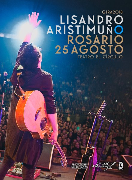 HacemosAlgo's tweet photo. Sabado 25 de Agosto - Nuestro amigo @Lisandroaristi presenta su show en el #TeatroElCirculo y nosotros regalamos entradas!! Para participar solo tenes que seguirnos y hacer RT!! #HacemosAlgo #Rosario #Rosarinos 🎼 https://t.co/ejDK9L7tzu