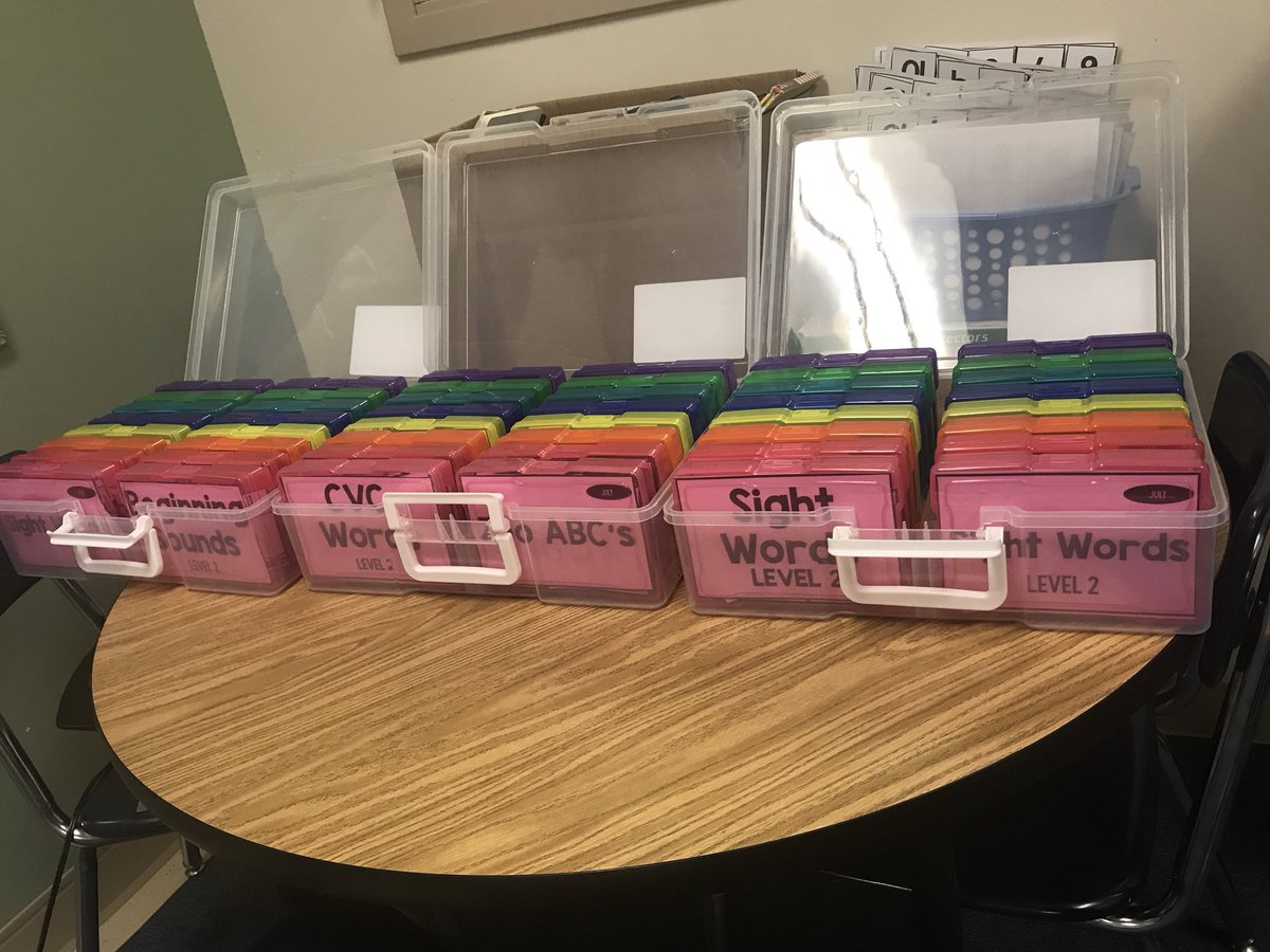 MrsKemmerer1's tweet image. Task boxes ready for summer school!  #taskboxes #handsonlearning #allthevelcro