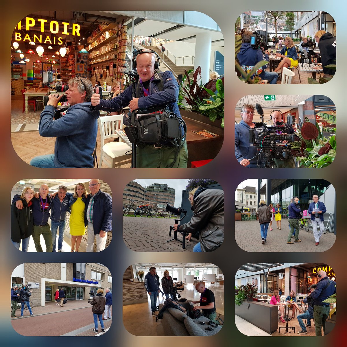WeShootit99's tweet photo. Bruisende Binnensteden. Wauw, wat een heerlijke energieke mensen #Energie #KvK #Opnames #Utrecht #WeShootit met @josborsboom @marijehovestad https://t.co/VUOZTmi4C7