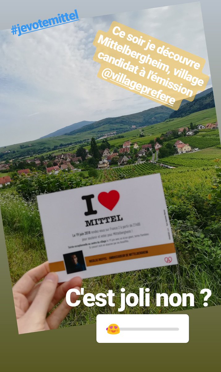 Tous derrière Mittelbergheim avec <a href="/JackTyphus/">JackTyphus</a> @toutlebasrhin <a href="/PaysdeBarr/">OT Pays de Barr</a> <a href="/NICOLASmCHEF/">NICOLAS RIEFFEL</a> <a href="/marynemlr/">Maryne</a> #JEVOTEMITTEL