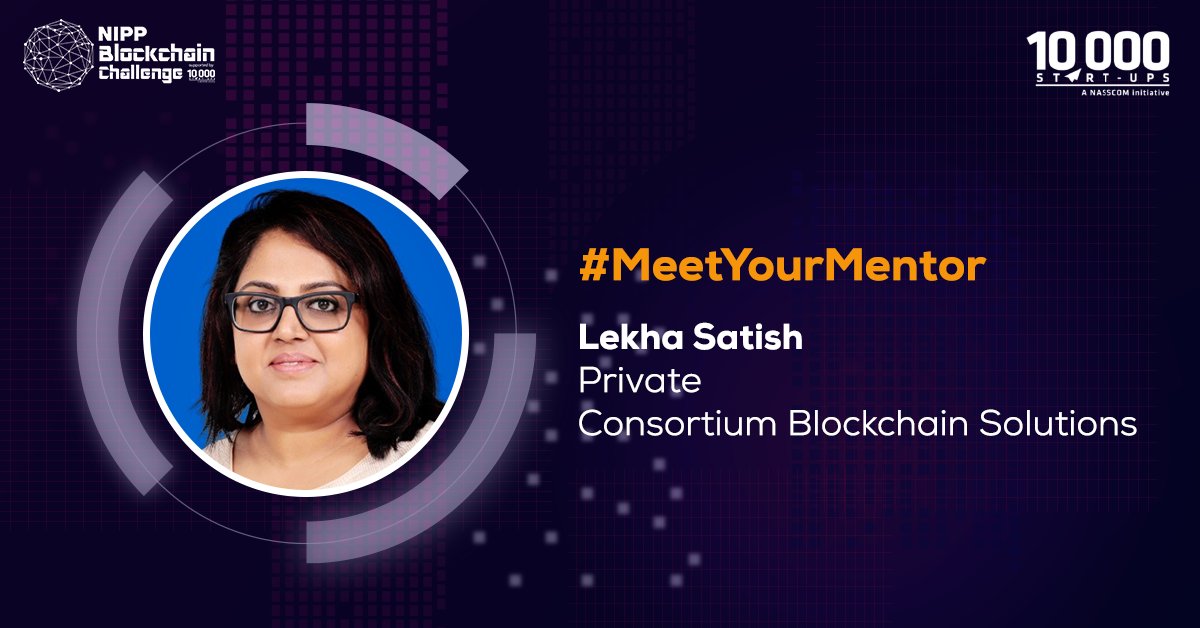 nasscomstartups's tweet image. #MeetYourMentor
Lekha has over 14yrs of experience in solving problems using various #technologies. Currently, she helps her clients achieve business goals through financial modelling &amp;amp; improved processes. Apply for the #NIPPBlockchainChallenge2018 today! goo.gl/nfDShD