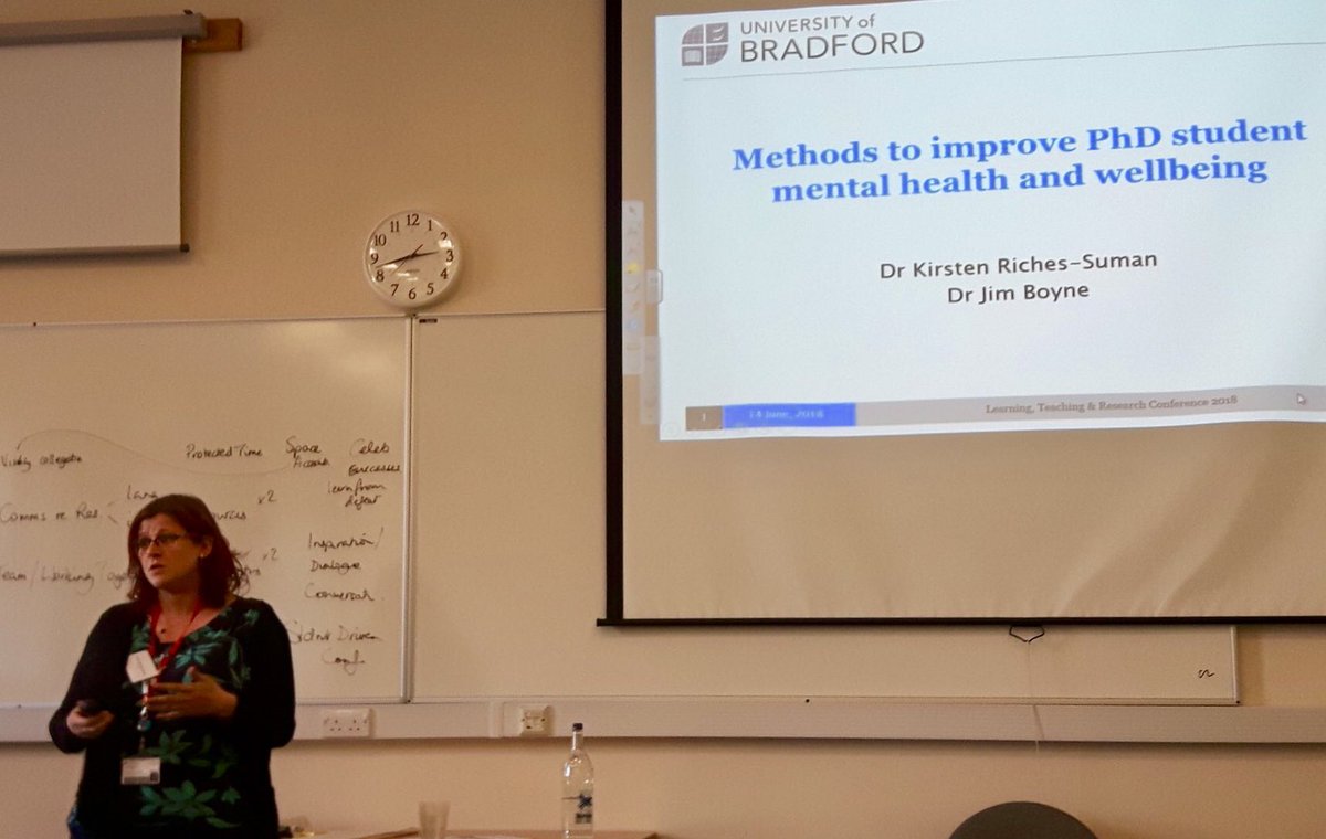 doctorkriches's tweet photo. Really enjoyed giving my talk on #mentalhealth in #PhDstudents at the #bfdconf18 today... hopefully we can find a way forward to help the next generation of researchers @LifeSci_UoB @UoBBio. Thanks to @gi_helfer for the photograph! https://t.co/MwxQaAZcrj