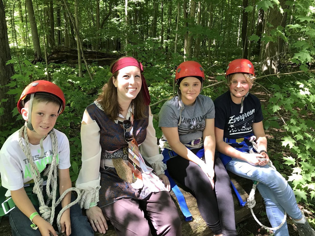 FultonCoAg's tweet image. Great to spend the day w @ohio4h educator Kayla Miller and @FultonCounty_OH youth at Camp Palmer today. #piratewheresyourhelmet #disneytheme