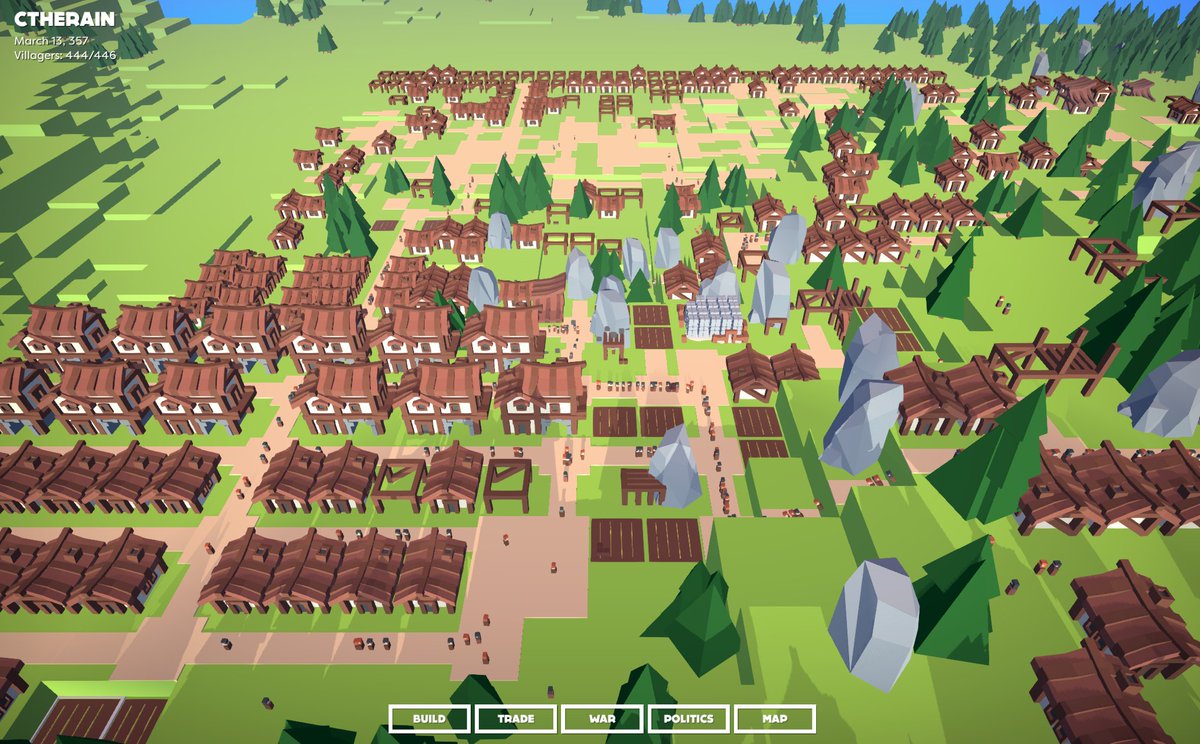 lil_sumn_games's tweet image. Andddd the award for the biggest town goes to CTheRain! (That's what we call scale testing :D ) #gamedev #indiedev #spatialos