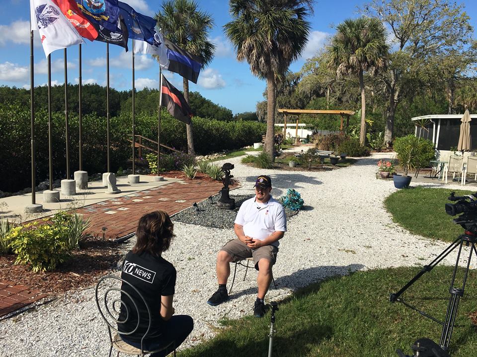 Skyway10K's tweet photo. An Iraq veteran and Purple Heart recipient, Chris Boreland conquered the Inaugural Skyway 10K back in March and inspired us all. https://t.co/3Gt2p1blg3 #tbt #WTSP #Skyway2018 https://t.co/6TJdhI7pNM