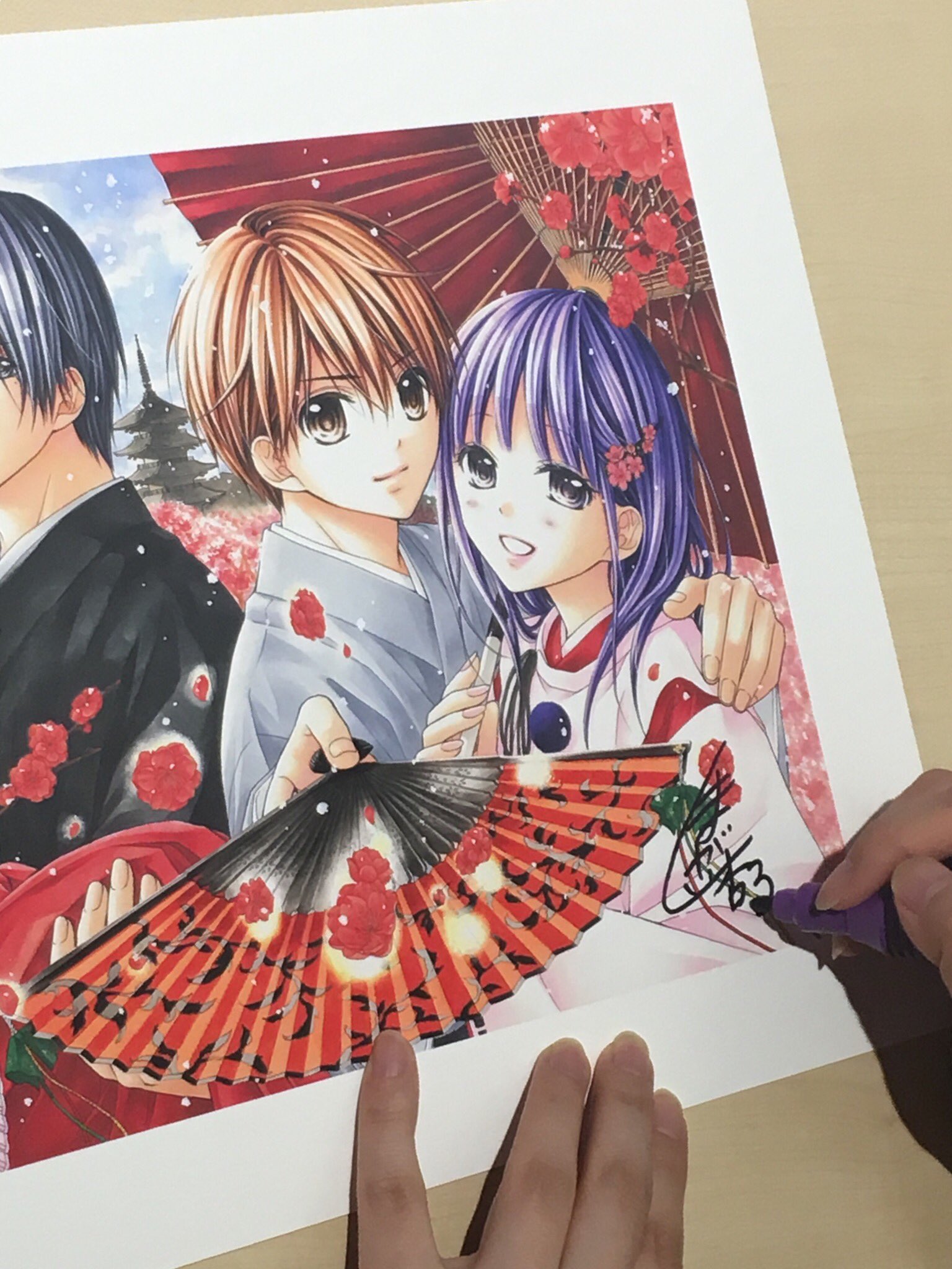 くまがい杏子先生 直筆サイン色紙セット くまがい杏子先生 直筆サイン色紙セット