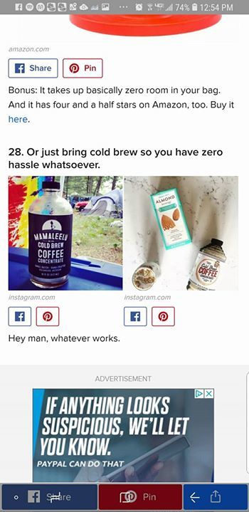 Mamaleelu's tweet photo. Hey camping folks BuzzFeed has a few hacks for you as you begin your season! Check out #28! Yep that's Mamaleelu and I love to camp!! You can pick up a bottle at PFC Grocery & Deli ,Sawall Health Foods, or @irvingsdeli. #coldbrewcoffee #camping #butterm… https://t.co/ku9HAaytkE https://t.co/LmskPRRgyg